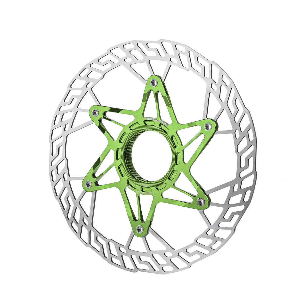 Chaser G2 Rotor de Freio a Disco Ultralight Center Lock 140/160mm | 7075 CNC + SUS420 | Atualização com Rebites de Titânio