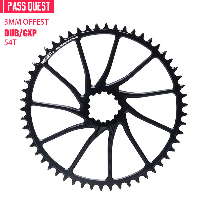 PASS QUEST 3-Bolt Direct Mount Chainring | 3mm Offset 40T–54T Narrow Wide Gravel / Road Bike