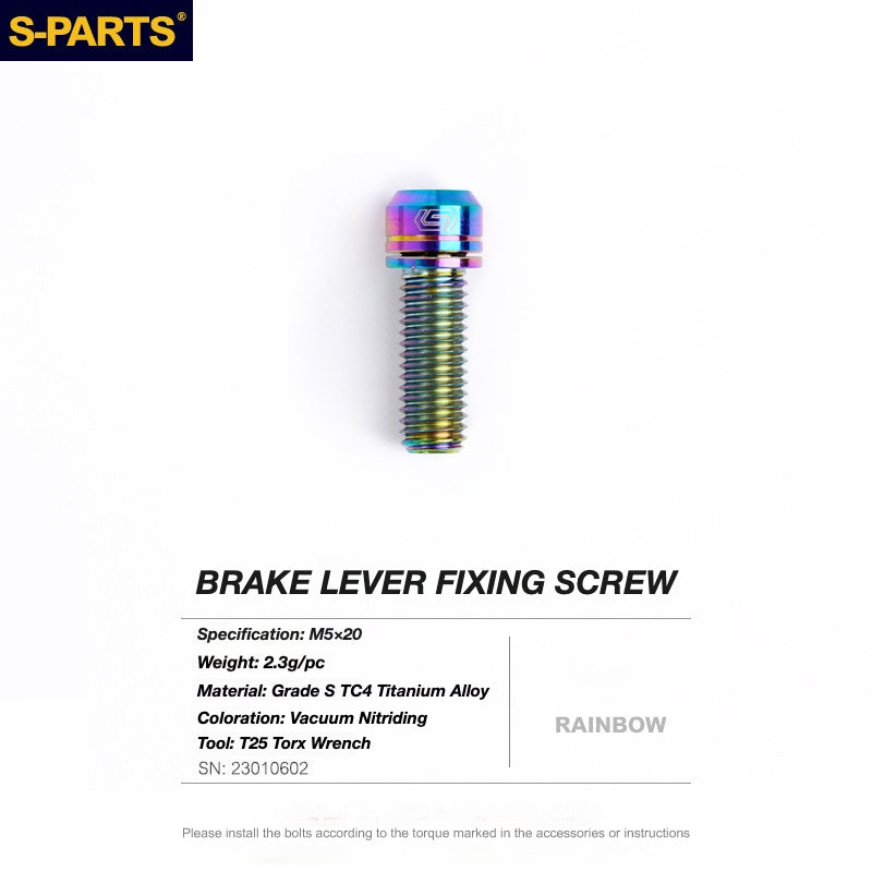 S-PARTS Titanium Disc Brake Bolt Kit for TRP DHR EVO | Ultra-Light MTB Brake Hardware