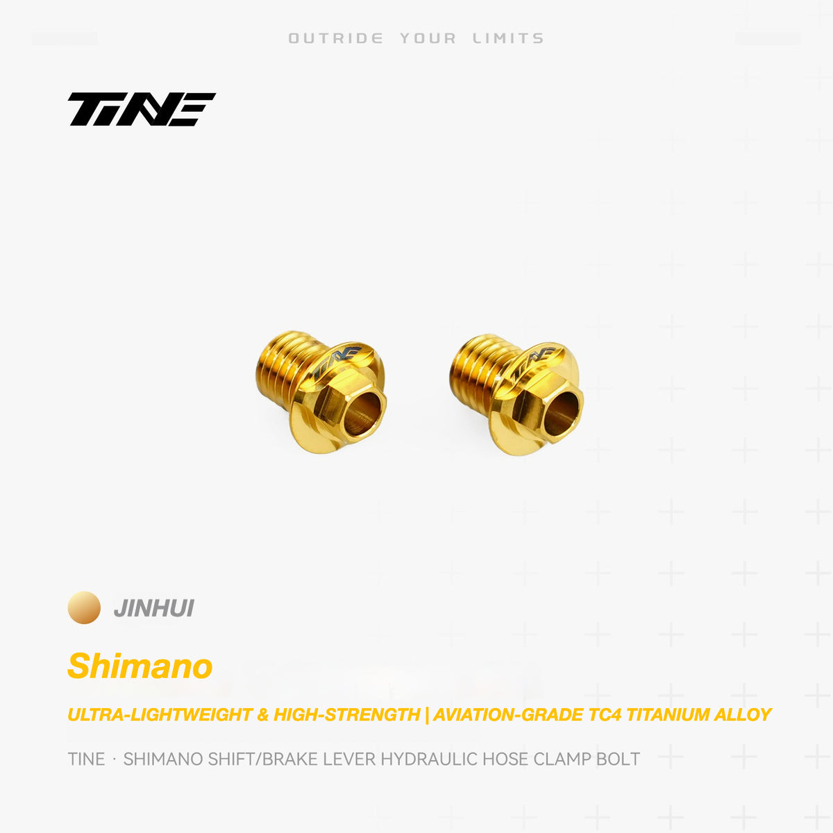 TiNE Titanium Shimano Shifter Hydraulic Hose Clamping Bolt | Ultra-Light Road Bike Upgrade