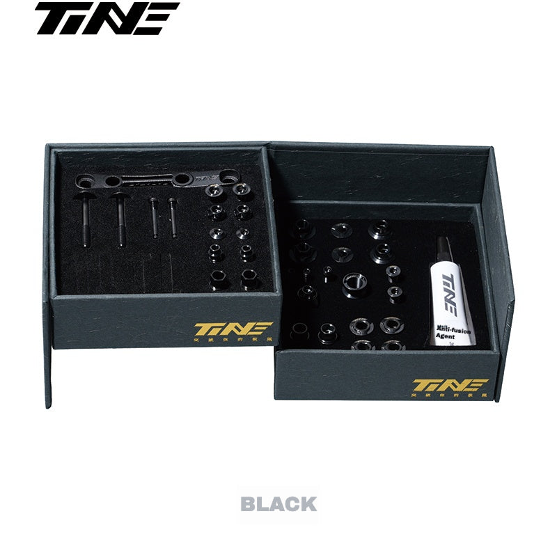 Kit de Parafusos TiNE Ultraleve de Titânio para Shimano Dura-Ace 9270 / Ultegra 8170 / 105 7170 – Cores Múltiplas