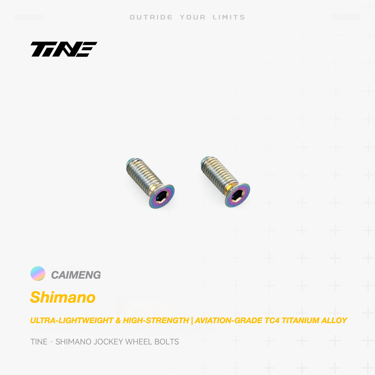 TiNE Titanium Shimano Jockey Wheel Bolts | Ultra-Light Road Bike Pulley Bolts