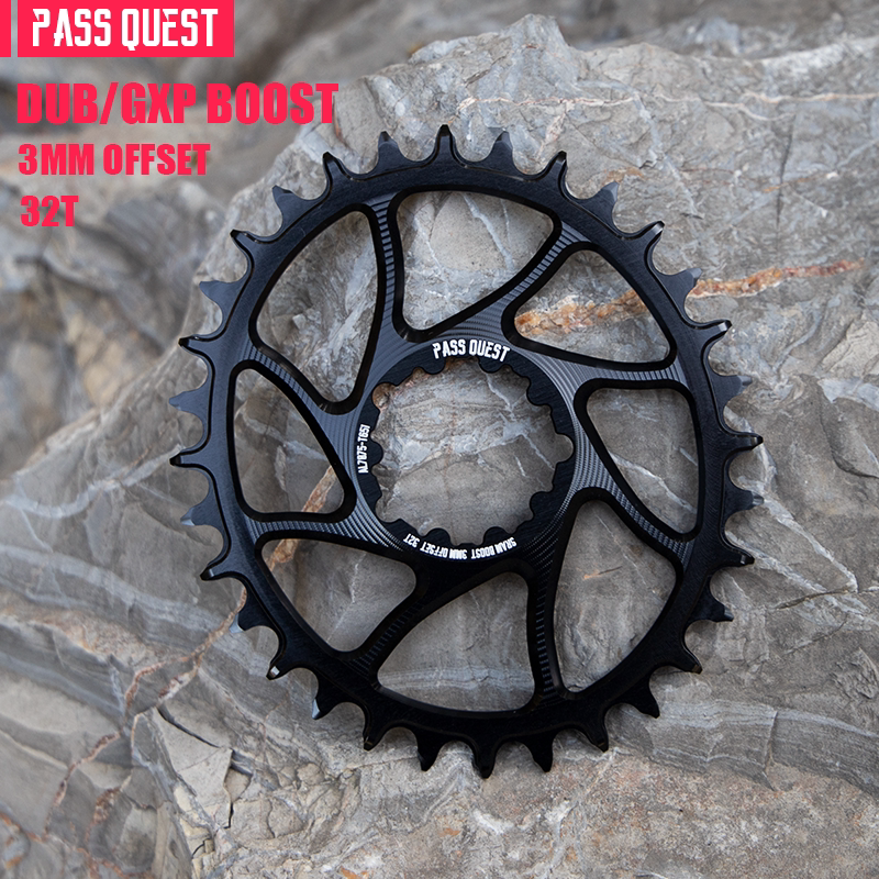 PASS QUEST SRAM 3-Bolt Direct-Mount Narrow-Wide Chainring | GXP DUB | 3mm / 6mm Offset
