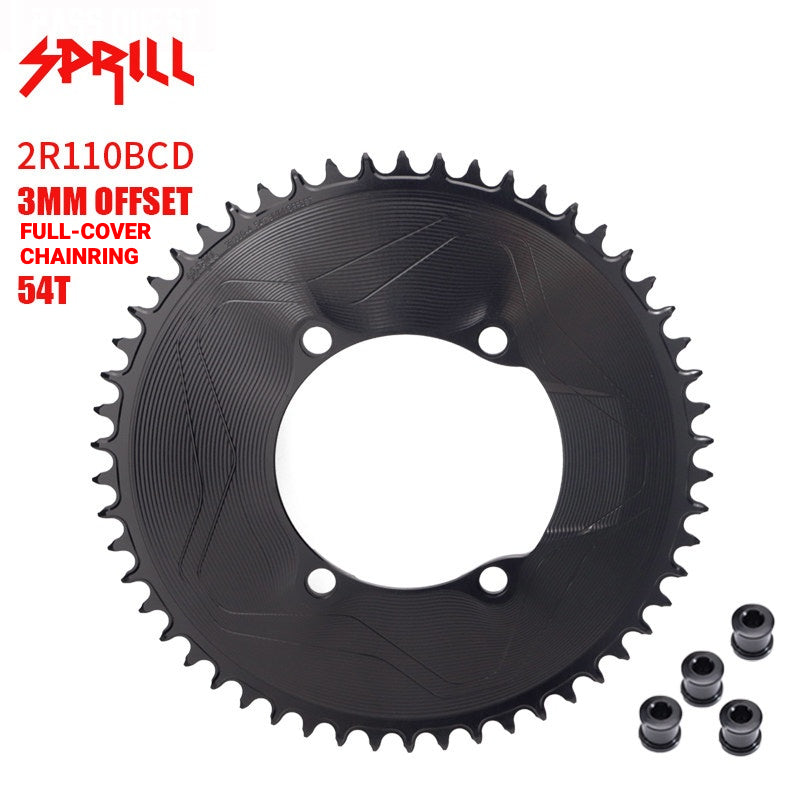 PASS QUEST SPRILL 110BCD 3mm Offset Narrow-Wide Chainring for Shimano R9200 / R8100 / R7100 | 40T–58T