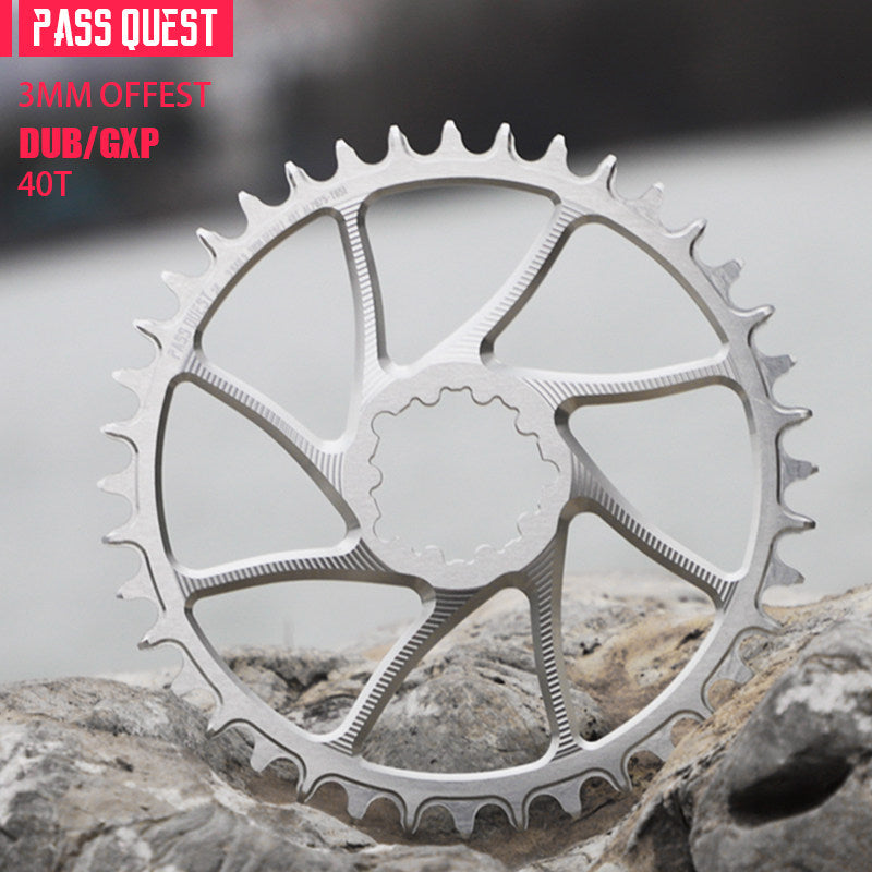 PASS QUEST 3-Bolt Direct Mount Chainring | 3mm Offset 40T–54T Narrow Wide Gravel / Road Bike
