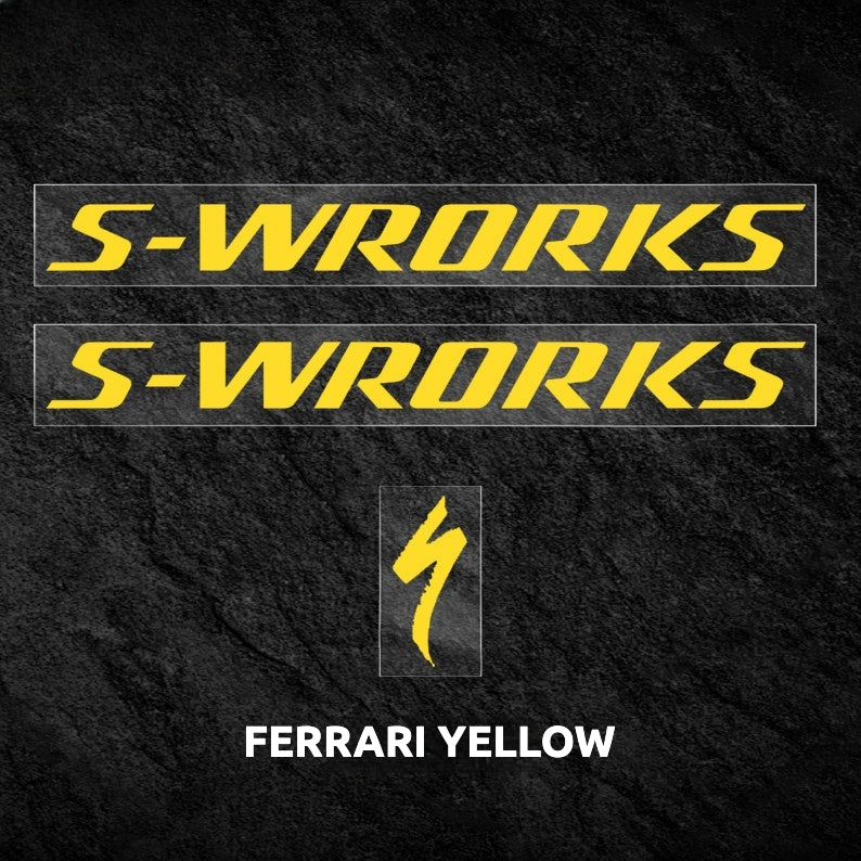 Kit de Adesivos Decal para Capacete S-Works Prevail 3 - Mudança de Cor do Logo da Equipe Specialized Quick-Step