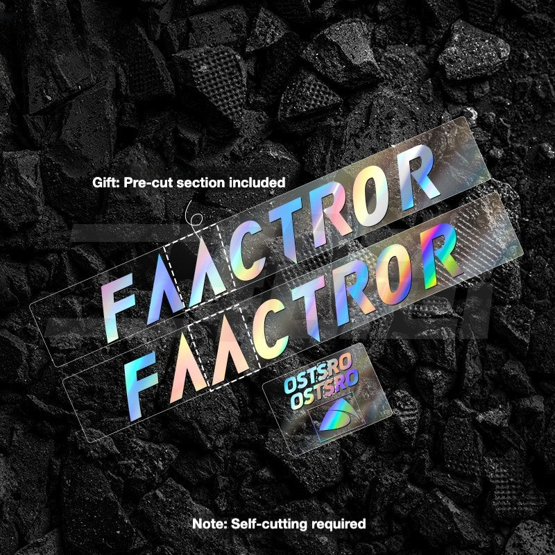 FACTOR OSTRO VAM Frame Protection & Logo Sticker Kit | Custom Color Wrap Decal Set for Road Bikes