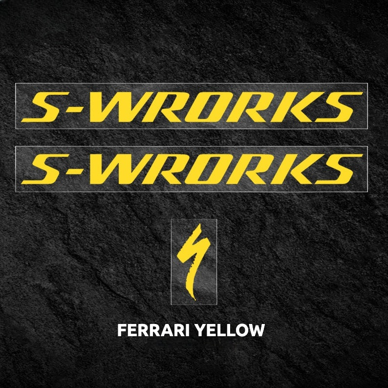 Autocollant de décalcomanie personnalisé pour cadre S-Works SL7 | Autocollant personnalisé imperméable pour cadre de vélo de route
