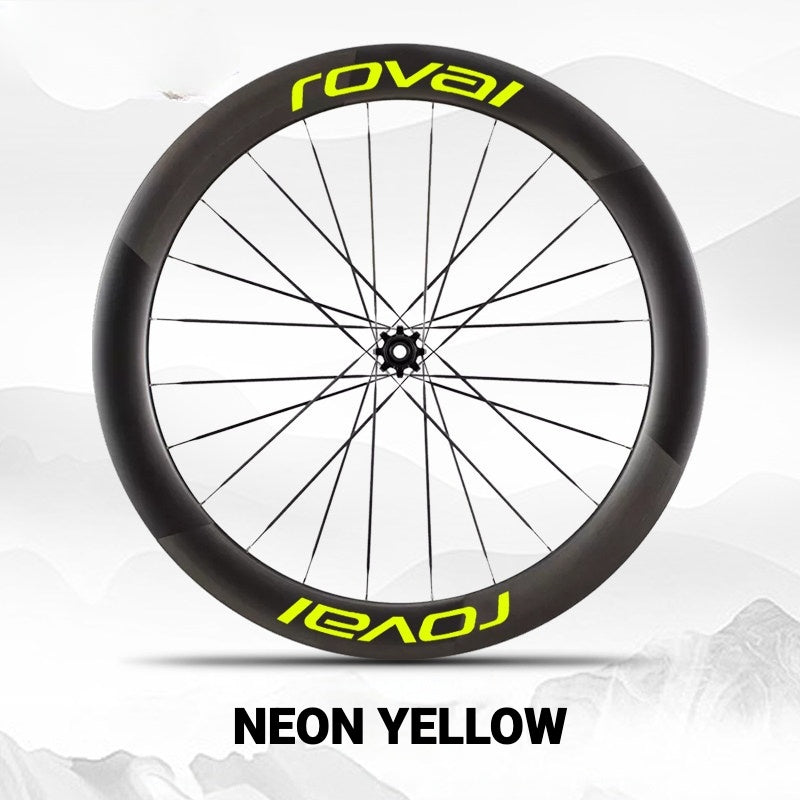 Roval Rapide CL III Wheel Decals | Custom Carbon Wheel Logo Color Change Stickers