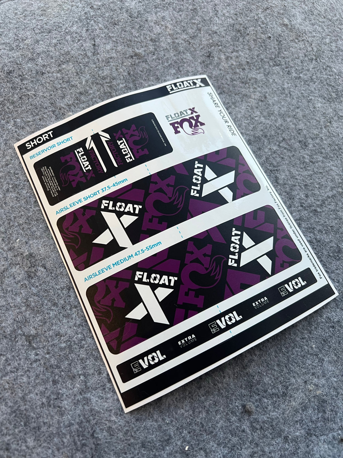 Custom Decal Kit for 2025 FOX FLOAT X Rear Shock | FACTORY MTB Shock Stickers | AM / Enduro