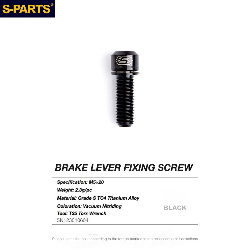 S-PARTS Titanium Disc Brake Bolt Kit for TRP DHR EVO | Ultra-Light MTB Brake Hardware