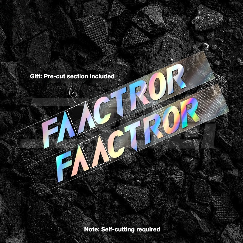FACTOR O2 VAM Downtube Logo Sticker | Road Bike Frame Custom Color Decal Kit