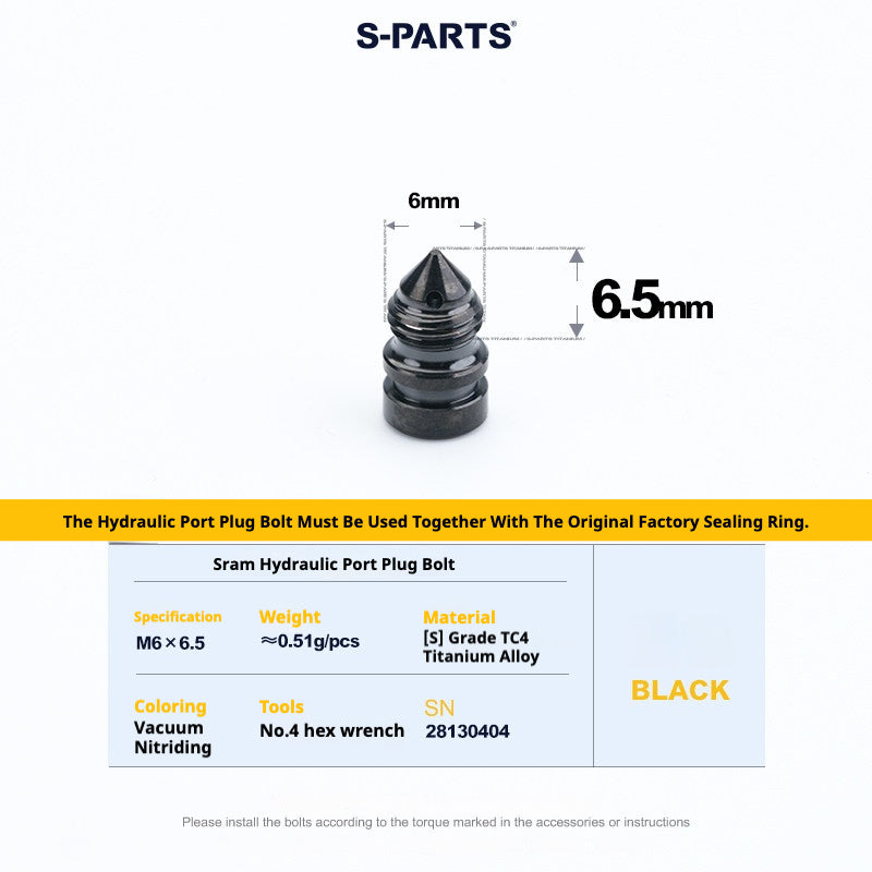 S-PARTS Road Bike Disc Brake Titanium Alloy Screw Set for SRAM RED Force Rival 12-speed AXS