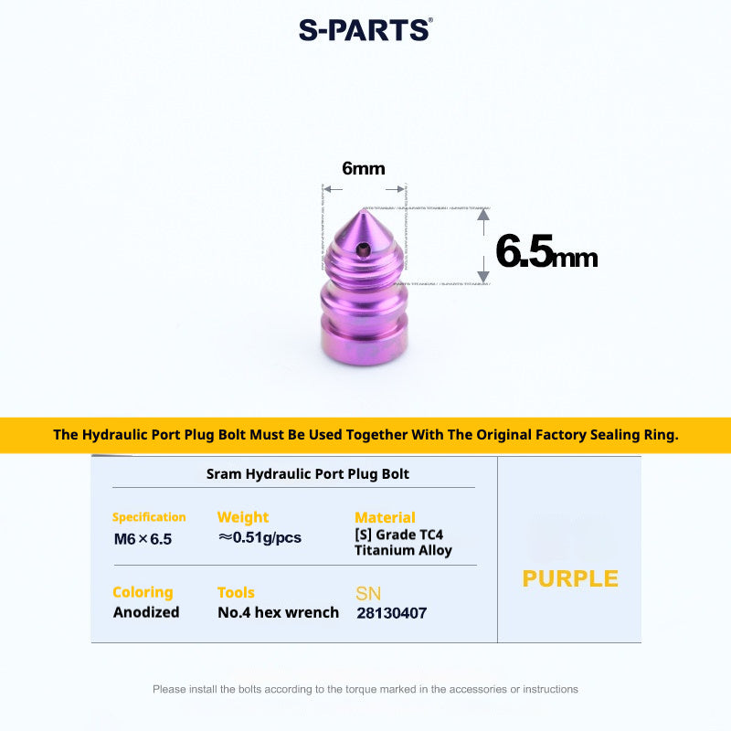 S-PARTS Road Bike Disc Brake Titanium Alloy Screw Set for SRAM RED Force Rival 12-speed AXS