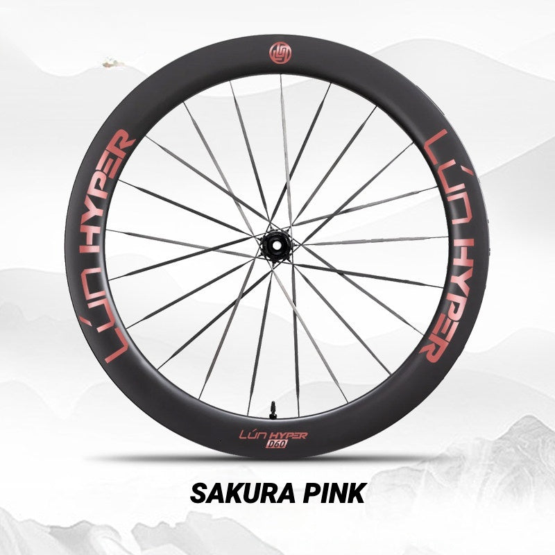 Autocollants Logo Infinity pour Roues Lún HYPER 5 D60 Gen 5 | Autocollants de Jante Imperméables (Jeu Complet pour Deux Roues + Autocollants de Rechange Inclus)