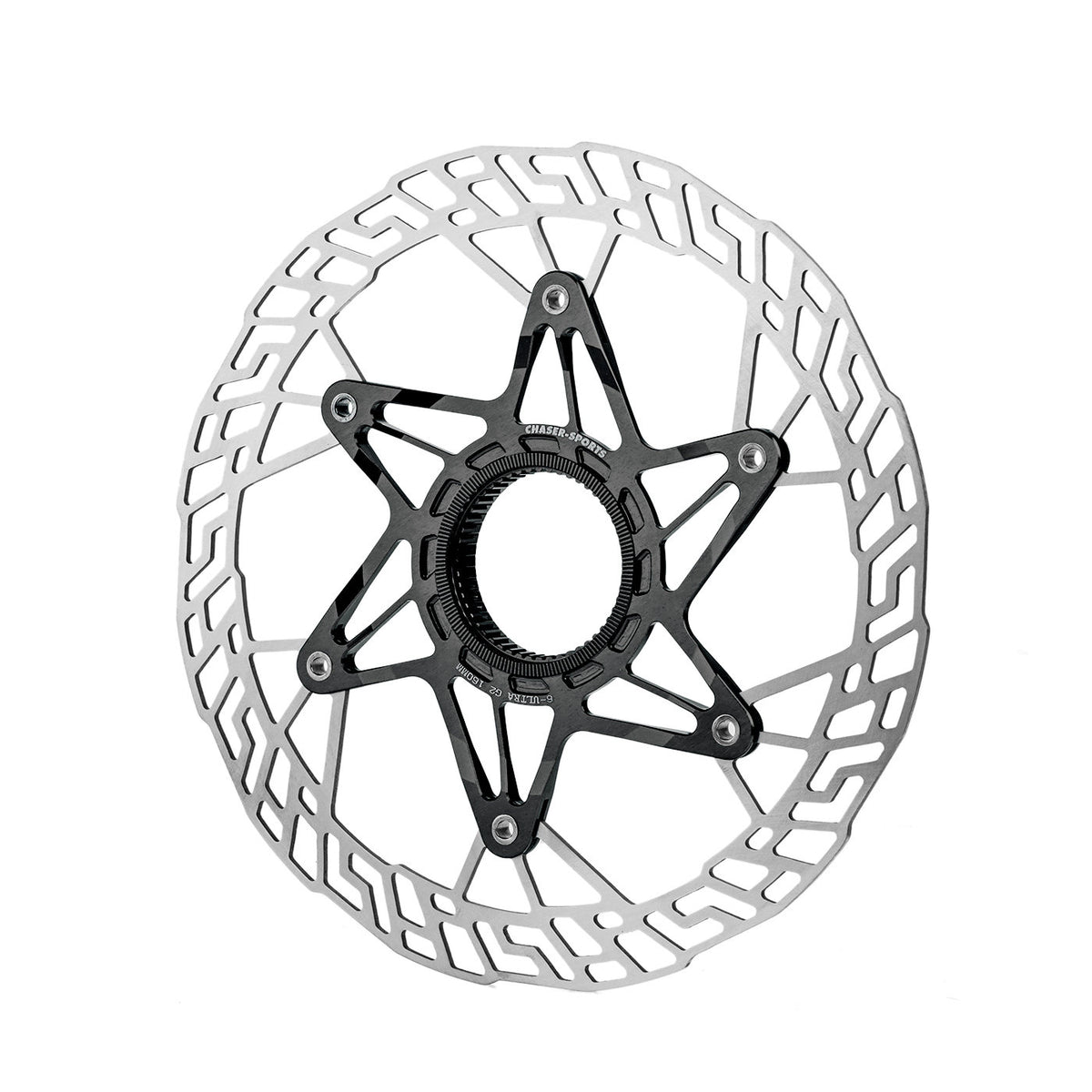 Chaser G2 Rotor de Freio a Disco Ultralight Center Lock 140/160mm | 7075 CNC + SUS420 | Atualização com Rebites de Titânio