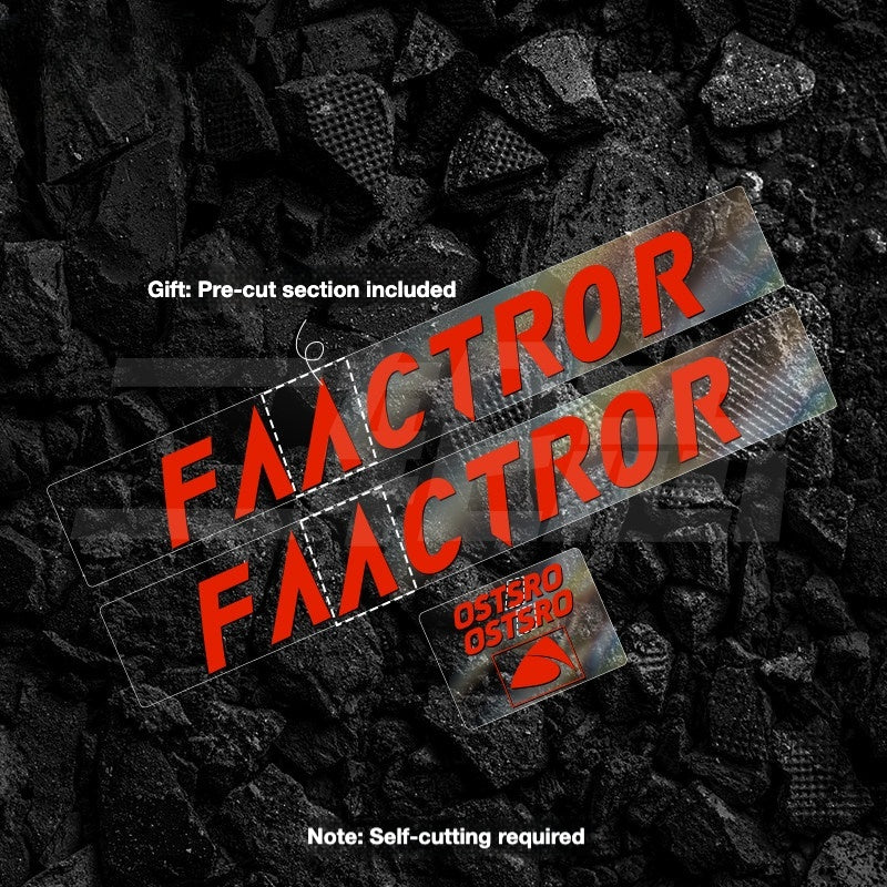 FACTOR OSTRO VAM Frame Protection & Logo Sticker Kit | Custom Color Wrap Decal Set for Road Bikes