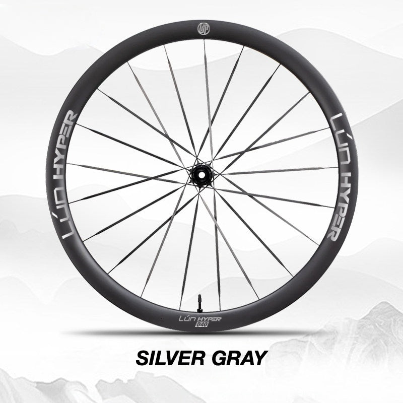 Autocollants Logo Infinity pour Roues Lún HYPER 5 D40 Gen 5 | Autocollants de Jante Imperméables (Jeu Complet pour Deux Roues + Autocollants de Rechange Inclus)
