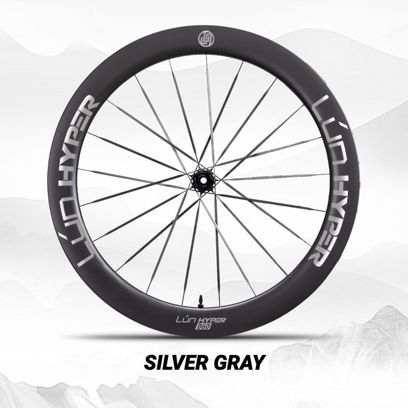 Autocollants Logo Infinity pour Roues Lún HYPER 5 D60 Gen 5 | Autocollants de Jante Imperméables (Jeu Complet pour Deux Roues + Autocollants de Rechange Inclus)