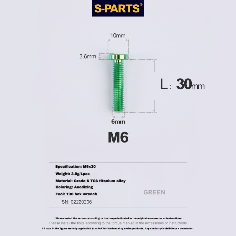 Boulon de serrage de tige de selle en titane S-PARTS pour SL9 / SL8 / SL7 / SL6 / Venge – Mise à niveau légère et durable