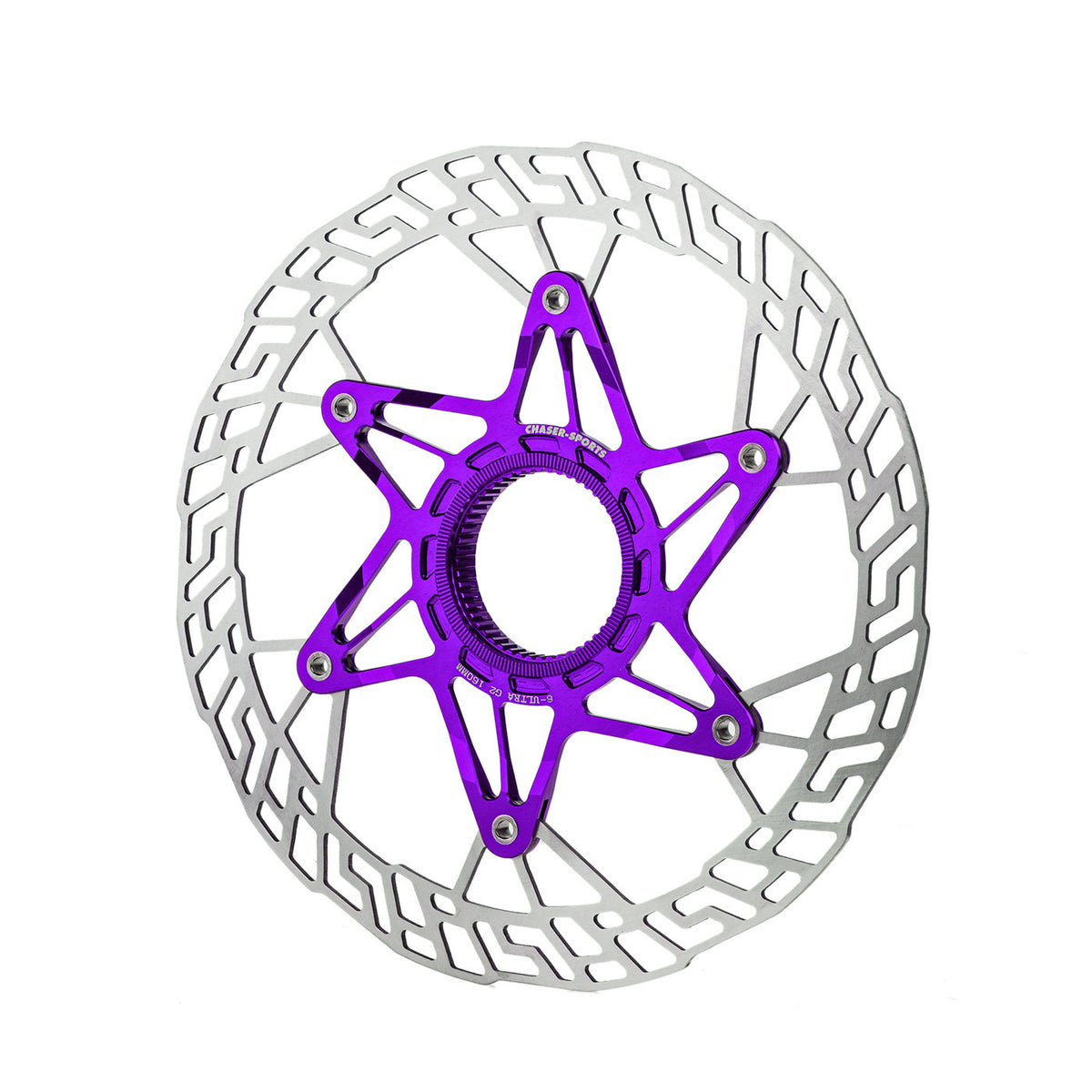 Chaser G2 Rotor de Freio a Disco Ultralight Center Lock 140/160mm | 7075 CNC + SUS420 | Atualização com Rebites de Titânio