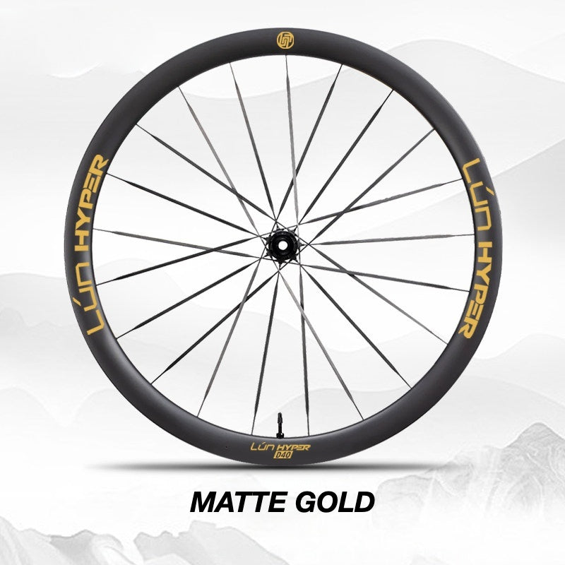Autocollants Logo Infinity pour Roues Lún HYPER 5 D40 Gen 5 | Autocollants de Jante Imperméables (Jeu Complet pour Deux Roues + Autocollants de Rechange Inclus)