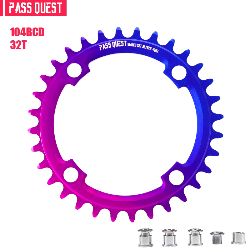PASS QUEST Dirt Jump Single-Speed Chainring | 104BCD / SRAM 3-Bolt Direct Mount