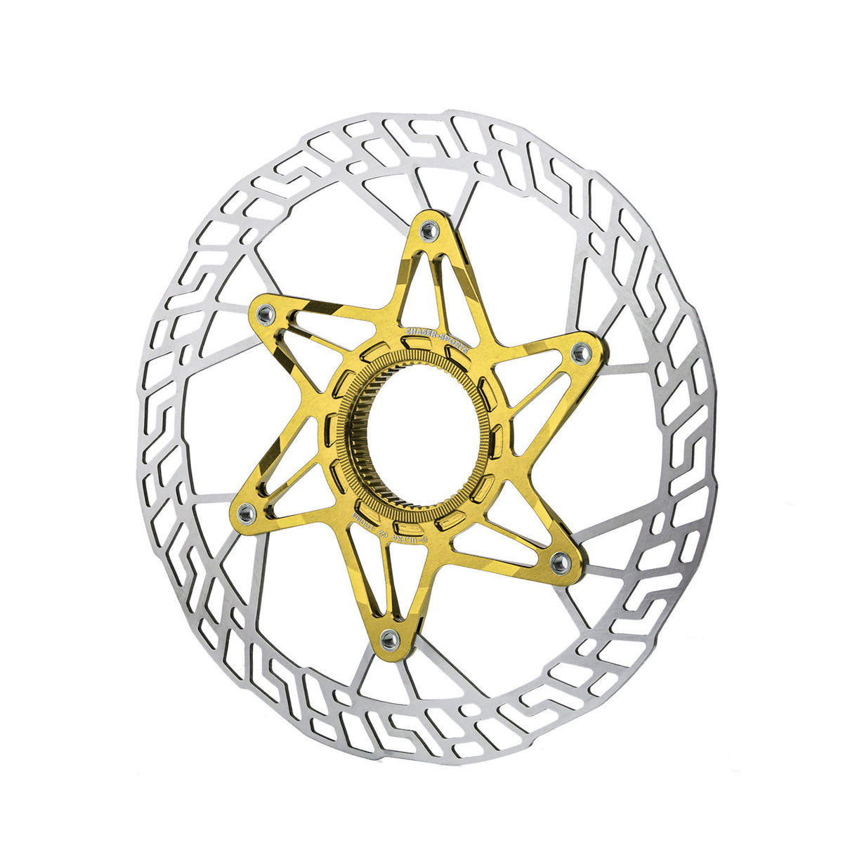 Chaser G2 Rotor de Freio a Disco Ultralight Center Lock 140/160mm | 7075 CNC + SUS420 | Atualização com Rebites de Titânio