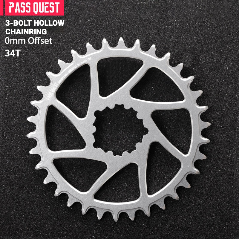 PASS QUEST SRAM 3-Bolt Direct-Mount Narrow-Wide Chainring | GXP DUB XX1 GX NX | 0mm Offset