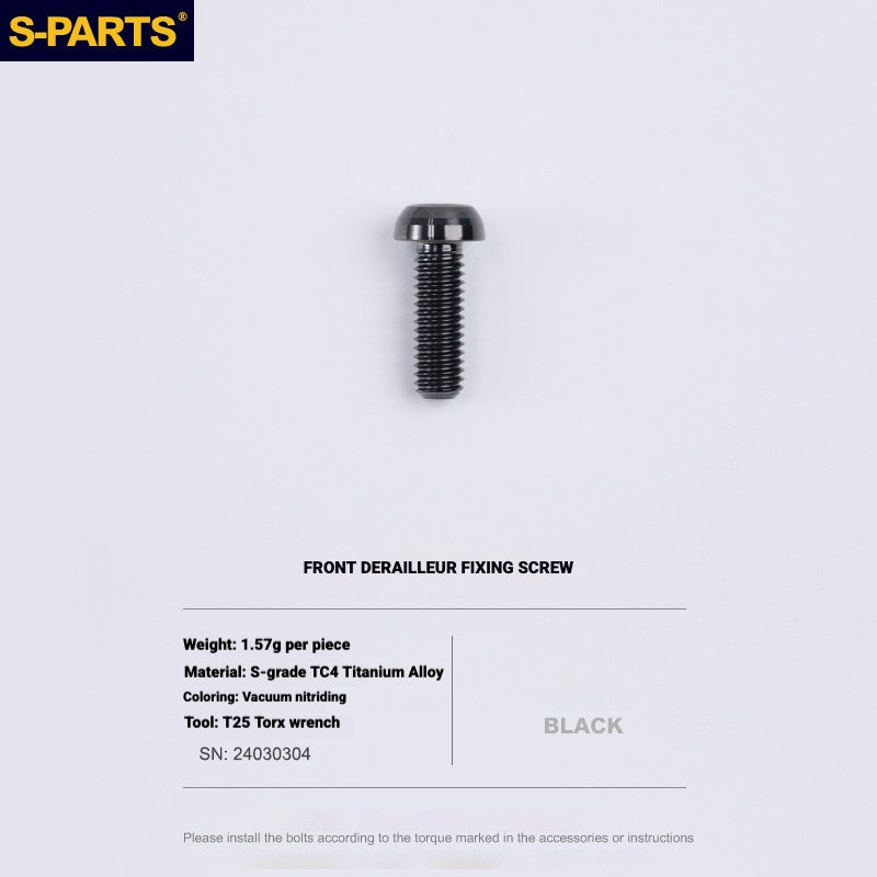 S-PARTS Titanium Drivetrain Bolt Kit for MAGENE QED Electronic Groupset