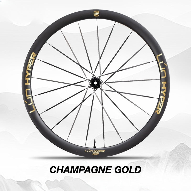 Autocollants Logo Infinity pour Roues Lún HYPER 5 D40 Gen 5 | Autocollants de Jante Imperméables (Jeu Complet pour Deux Roues + Autocollants de Rechange Inclus)
