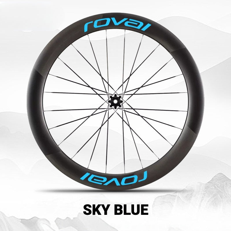 Roval Rapide CL III Wheel Decals | Custom Carbon Wheel Logo Color Change Stickers