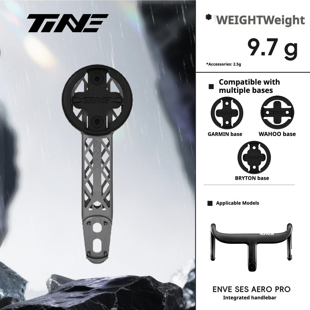 Guidons de route TiNE ultra-légers en titane avec support d'ordinateur imprimé en 3D, entièrement creux, haute résistance, 1 pièce