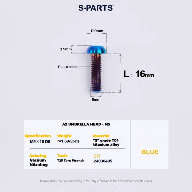 S-PARTS Titanium Drivetrain Hardware – SRAM RED AXS E1 Compatible Upgrade Kit