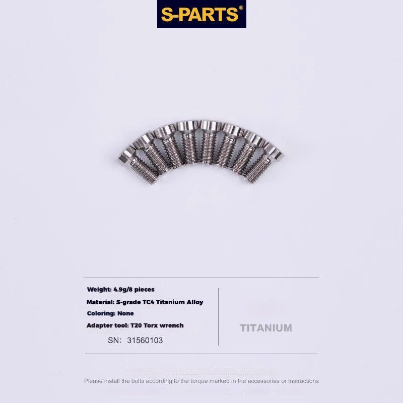 S-PARTS Titanium Drivetrain Hardware – SRAM RED AXS E1 Compatible Upgrade Kit
