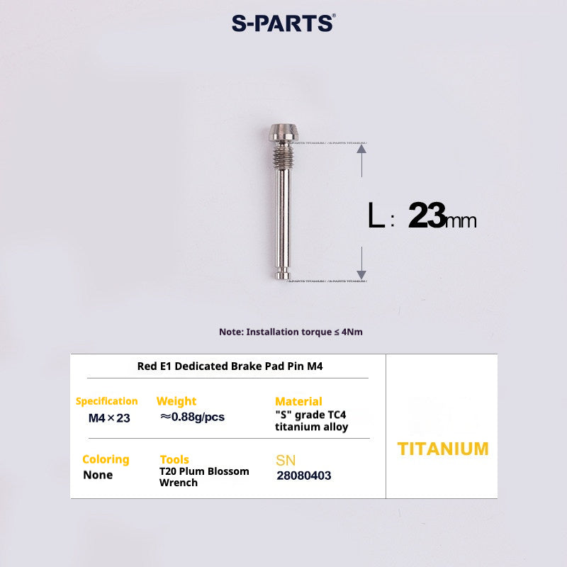 S-PARTS Road Bike Disc Brake Titanium Alloy Screw Set for SRAM RED Force Rival 12-speed AXS