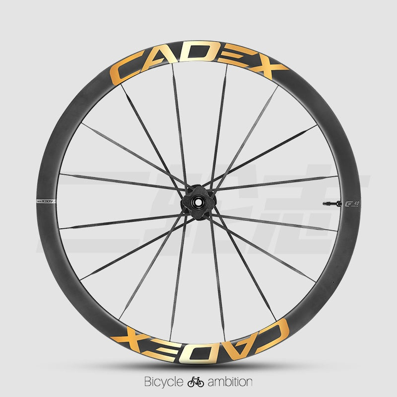 CADEX 50 Adesivos para Aro de Roda Ultra | Conjunto de Rodas de Carbono para Estrada, Vinil de Troca de Cor, À Prova d'Água, Resistente a UV, Opções Multicor