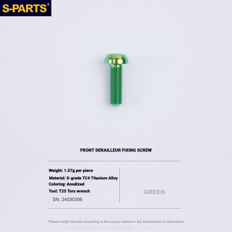 S-PARTS Titanium Drivetrain Bolt Kit for MAGENE QED Electronic Groupset