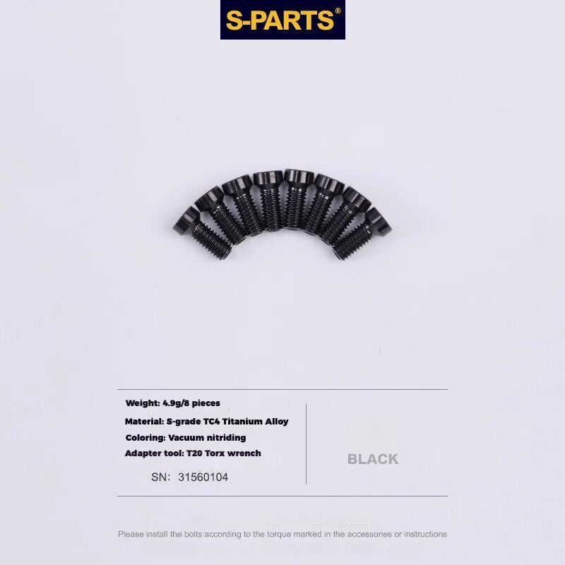 S-PARTS Titanium Drivetrain Hardware – SRAM RED AXS E1 Compatible Upgrade Kit