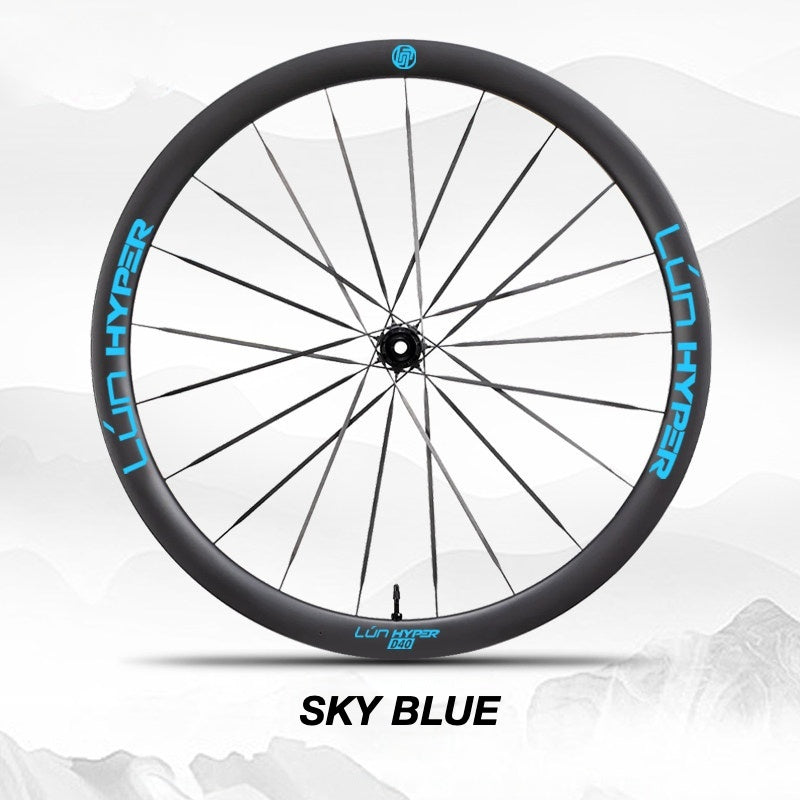 Autocollants Logo Infinity pour Roues Lún HYPER 5 D40 Gen 5 | Autocollants de Jante Imperméables (Jeu Complet pour Deux Roues + Autocollants de Rechange Inclus)