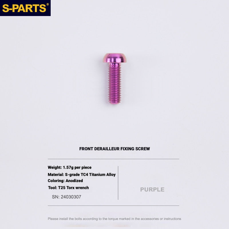 S-PARTS Titanium Drivetrain Bolt Kit for MAGENE QED Electronic Groupset