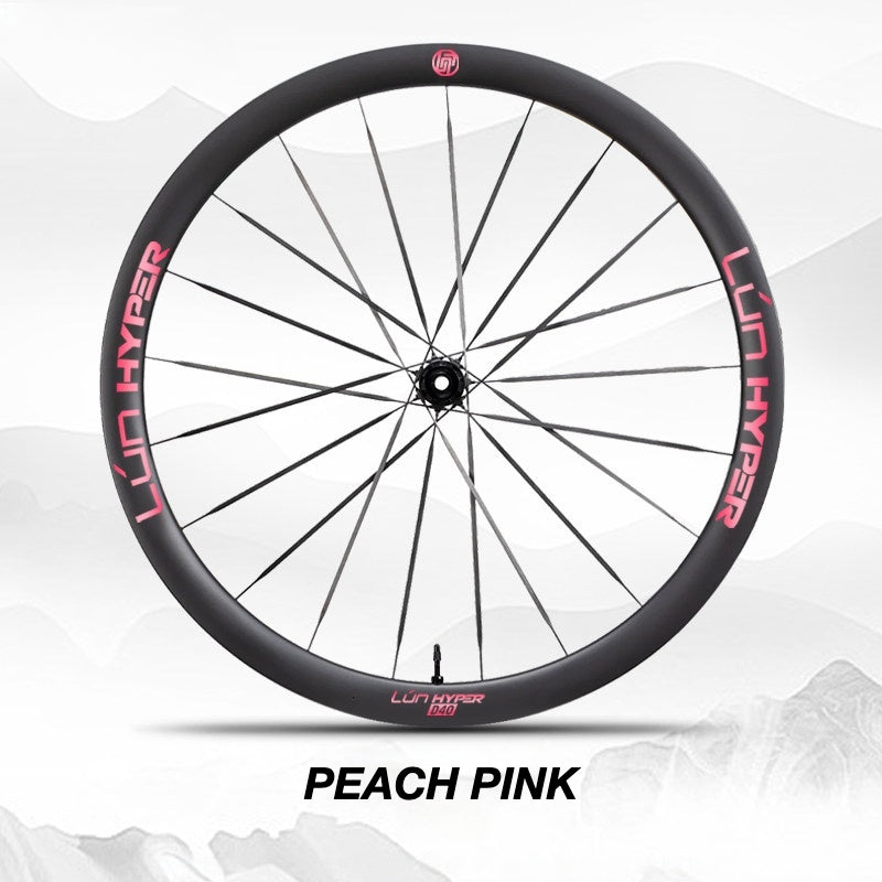 Autocollants Logo Infinity pour Roues Lún HYPER 5 D40 Gen 5 | Autocollants de Jante Imperméables (Jeu Complet pour Deux Roues + Autocollants de Rechange Inclus)