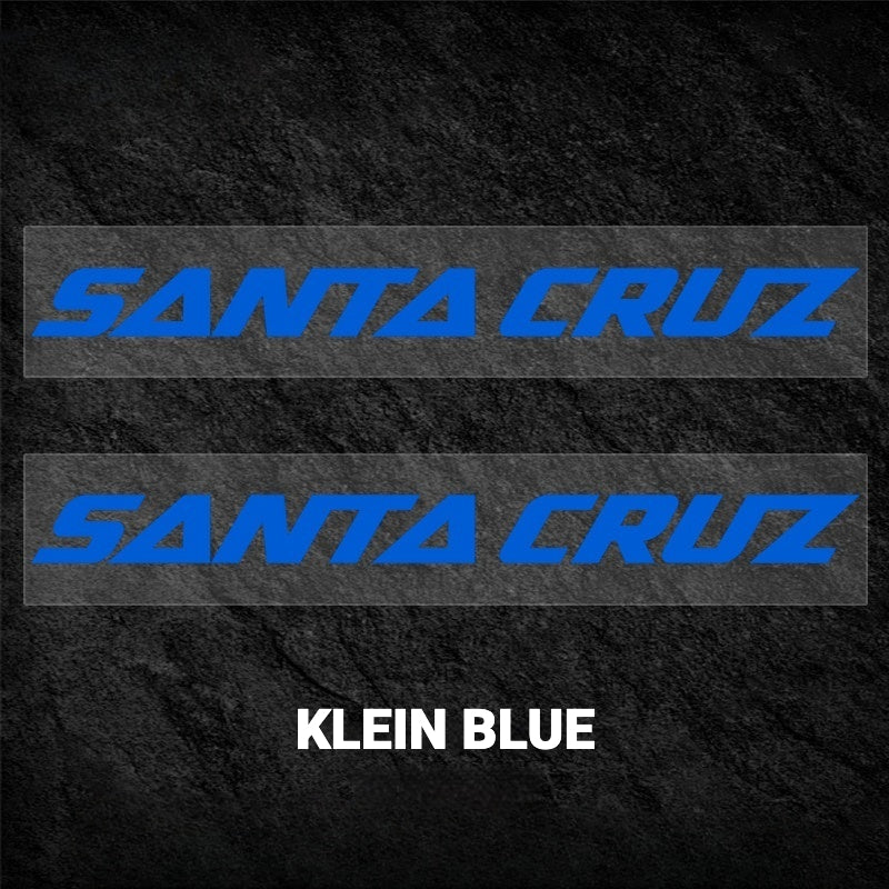 SANTA CRUZ Blur 4 Frame Logo Decal Kit | Custom Color Change MTB Sticker