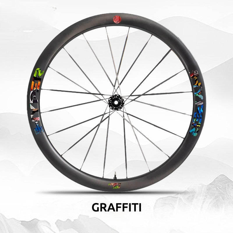 Infinity Logo Decals for Lún HYPER 3 D45 Gen 3 Wheelset | Waterproof Rim Overlay Stickers（Complete Decal Set for Two Wheels + Spare Decals Included）