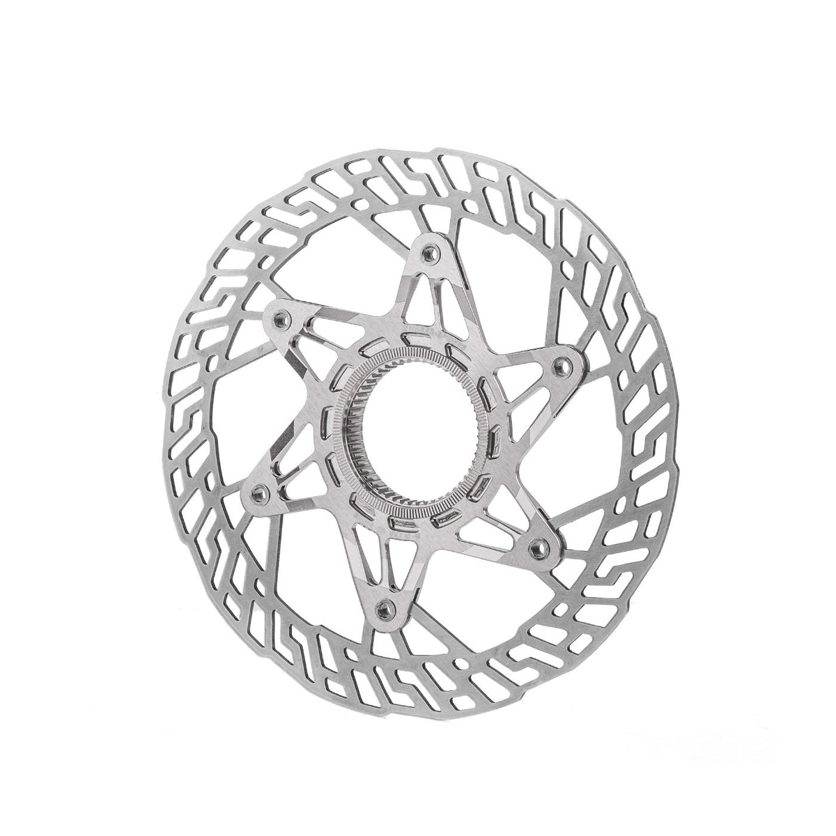 Chaser G2 Rotor de Freio a Disco Ultralight Center Lock 140/160mm | 7075 CNC + SUS420 | Atualização com Rebites de Titânio