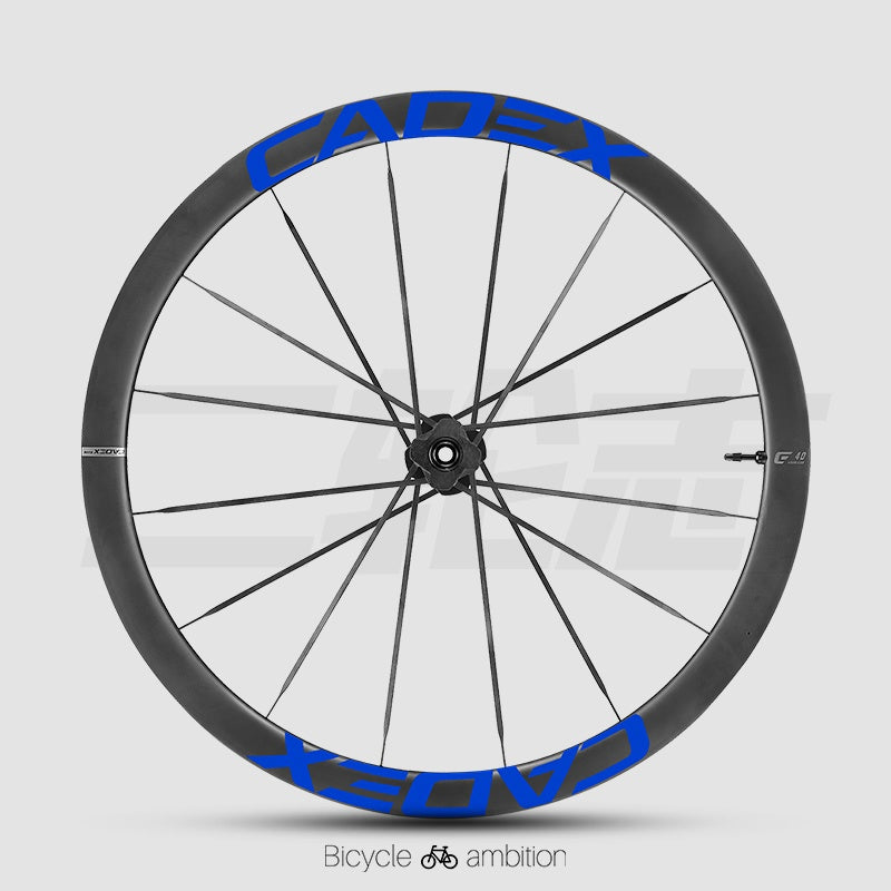 CADEX 50 Adesivos para Aro de Roda Ultra | Conjunto de Rodas de Carbono para Estrada, Vinil de Troca de Cor, À Prova d'Água, Resistente a UV, Opções Multicor