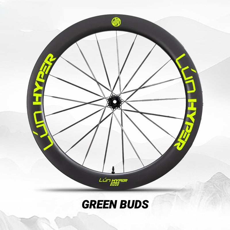 Autocollants Logo Infinity pour Roues Lún HYPER 5 D60 Gen 5 | Autocollants de Jante Imperméables (Jeu Complet pour Deux Roues + Autocollants de Rechange Inclus)