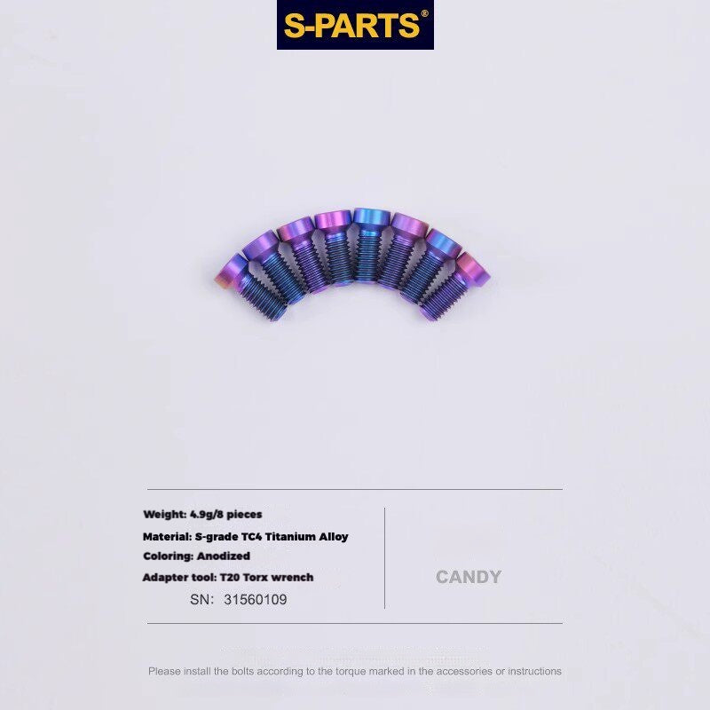 S-PARTS Titanium Drivetrain Hardware – SRAM RED AXS E1 Compatible Upgrade Kit