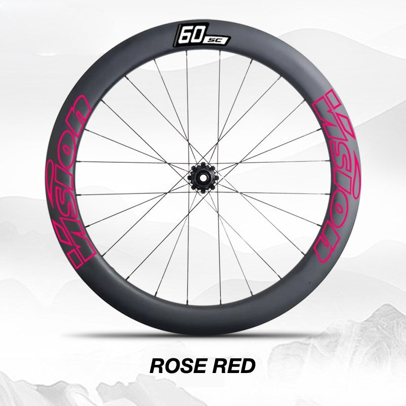 Custom Decal Kit for VISION SC60 Wheels | Road Bike Carbon Rim Wrap Stickers(Complete Wheelset Decal Kit + Spare Set)