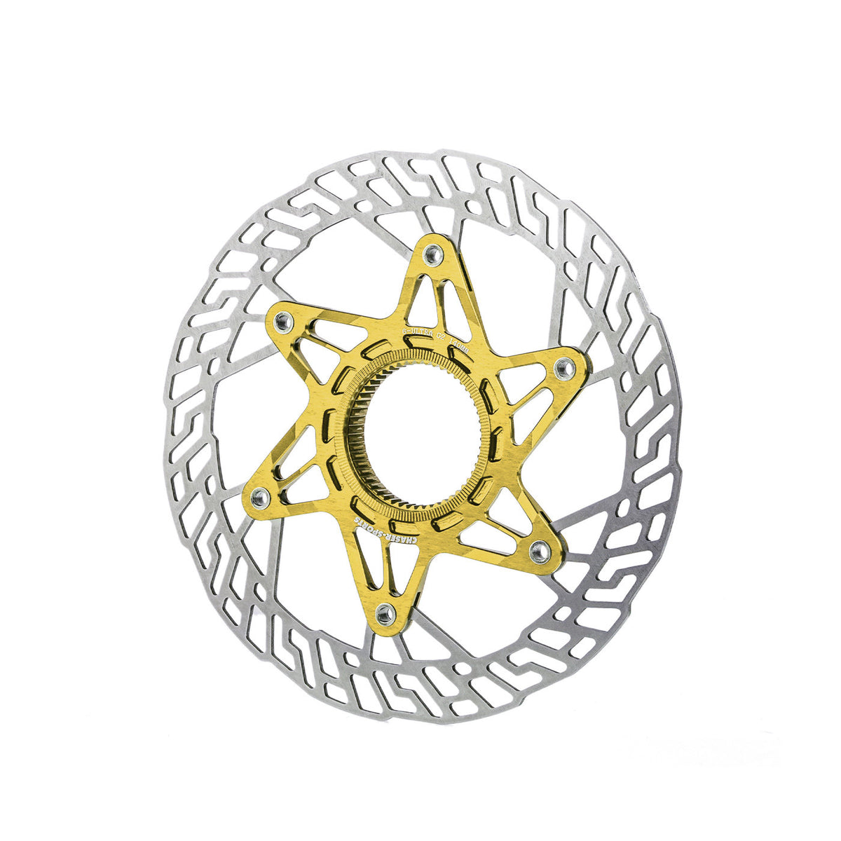 Chaser G2 Rotor de Freio a Disco Ultralight Center Lock 140/160mm | 7075 CNC + SUS420 | Atualização com Rebites de Titânio